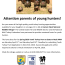 2026 Eastern Neck Youth Turkey Hunt Flyer