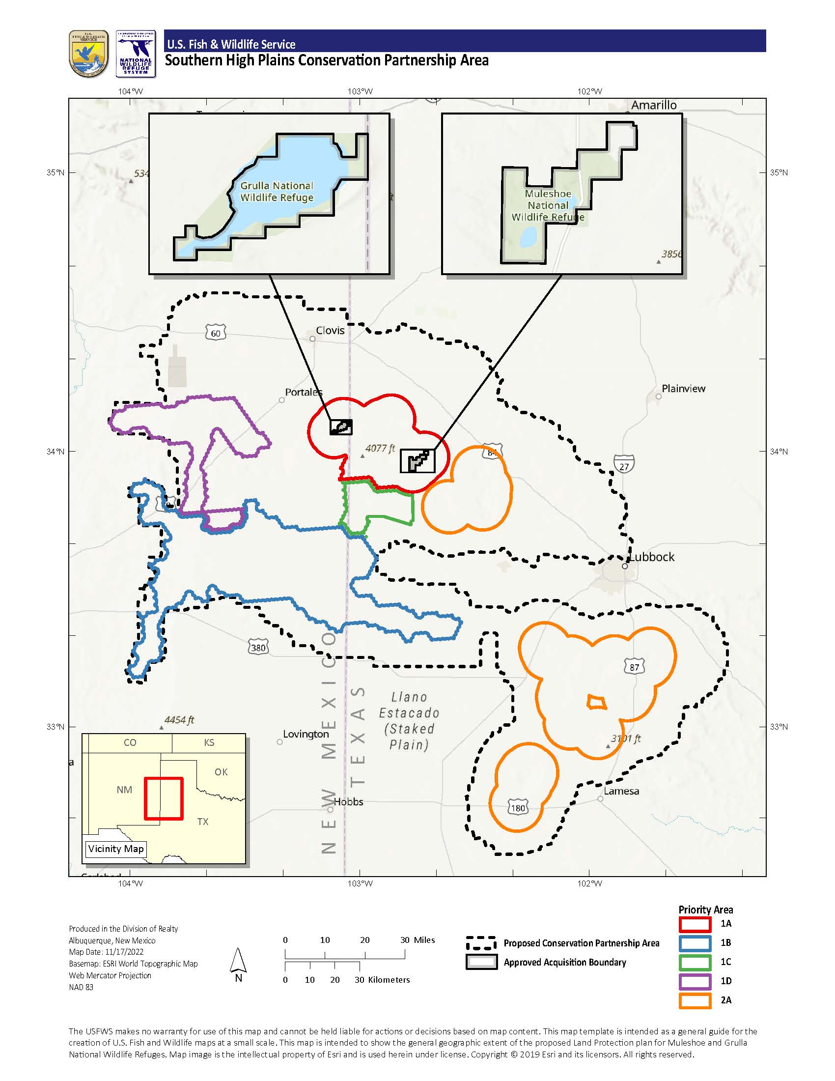 Southern High Plains Land Protection Planning Map | FWS.gov