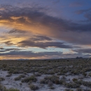 Sunset over the desert