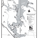 Map of campsites located at Umbagog National Wildlife Refuge