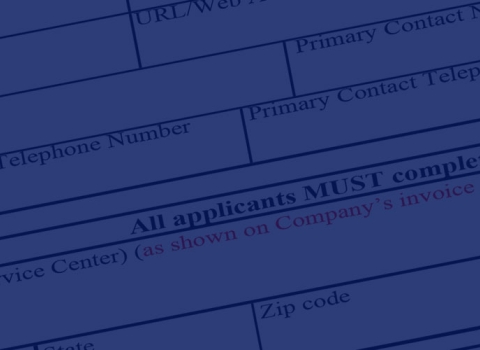 a portion of a Service form used as a decorative banner image