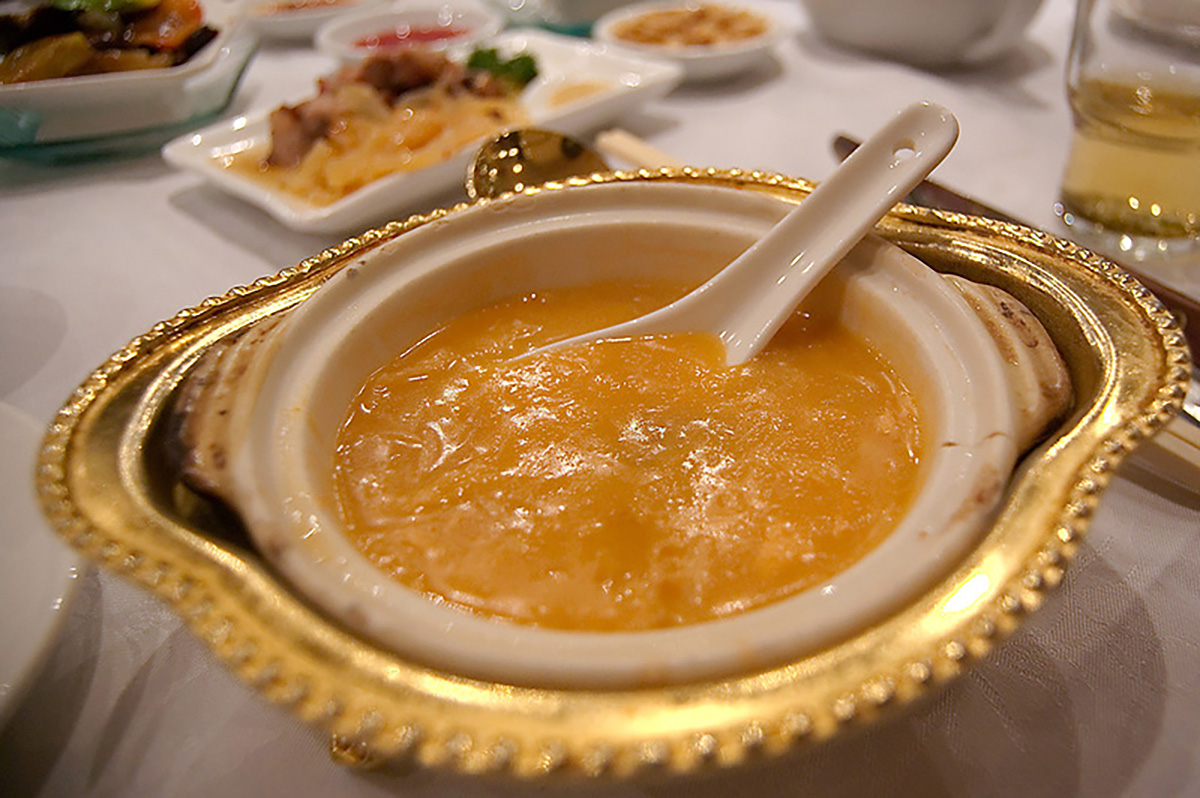 Shark Fin Soup  Traditional Fish Soup From Guangdong, China
