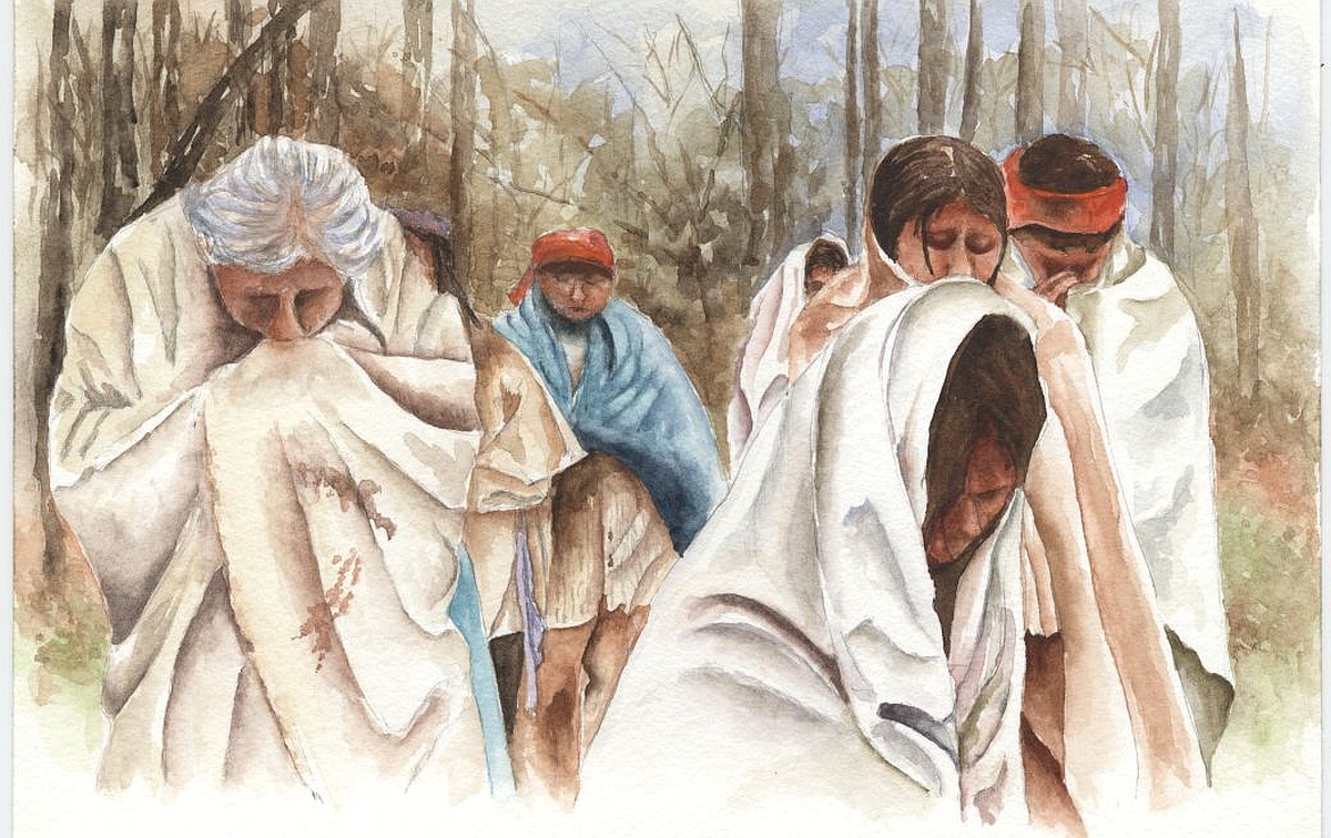 An artist s rendition of the Trail of Tears FWS.gov