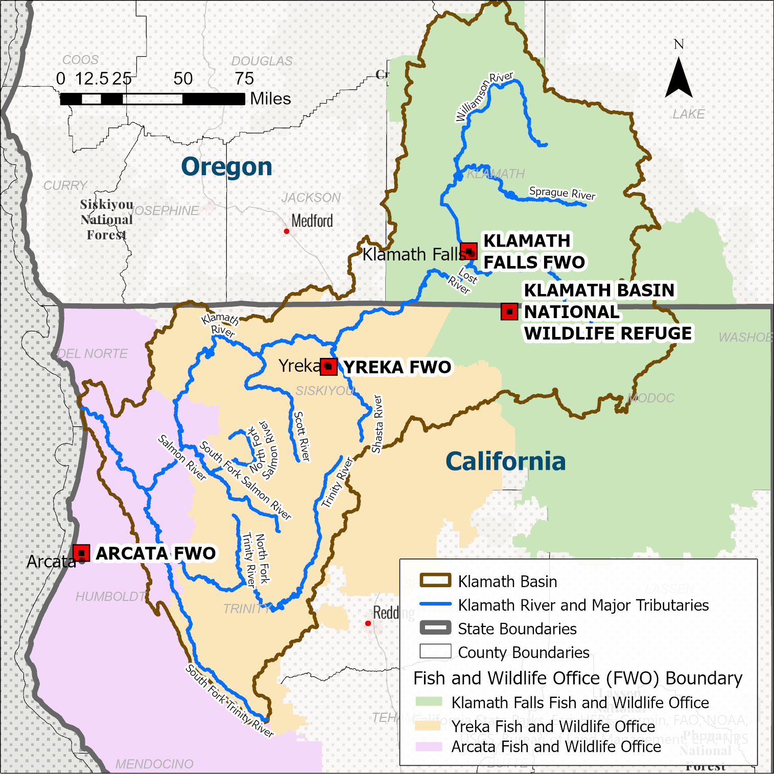 Basin office map | FWS.gov