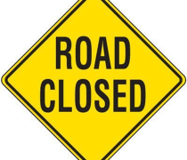 Road Closed Sign