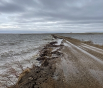 Image of washed out road crossing