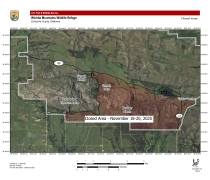 Map of Area Closed for Hunt Nov. 18-20, 2025