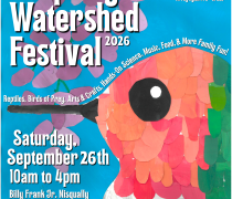 Poster for the 37th annual Nisqually Watershed Festival