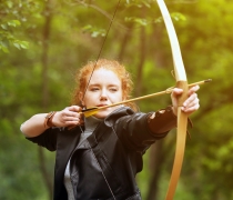 Women Learning Archery