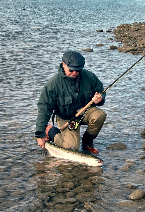 Rich Steele With Steehead Caught With Maribou