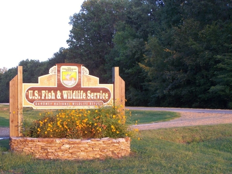 sign for Dahomey National wildlife refe