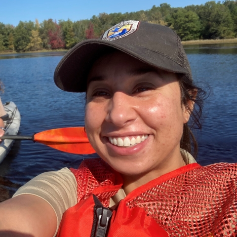 Woman on kayak