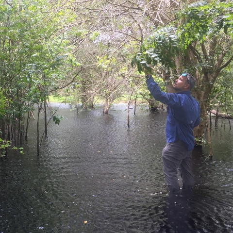 Photo of Service employee José G. Martínez in the field.