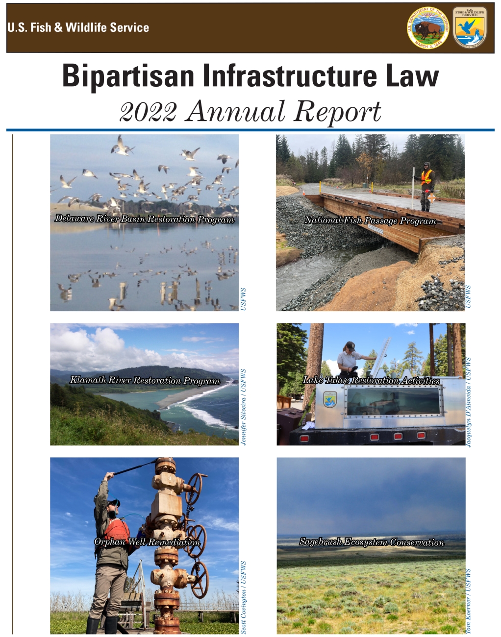 Bipartisan Infrastructure Law 2022 Annual Report Cover | FWS.gov