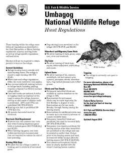 Hunting Information for Umbagog National Wildlife Refuge