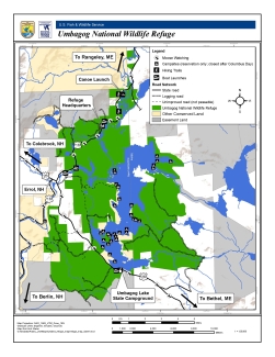 Map of Umbagog National Wildlife Refuge