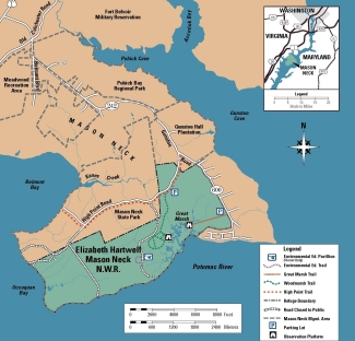 A map of EHMN NWR from the informational sheet.