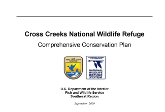 An image of the cover for the comprehensive conservation plan.