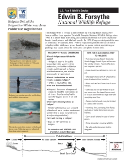 Edwin B. Forsythe National Wildlife Refuge: Holgate Brochure
