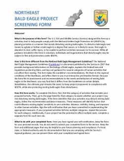 Image of screening form's front page