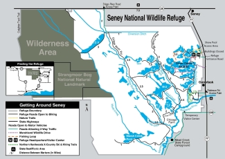 Map of the Seney National Wildlife Refuge