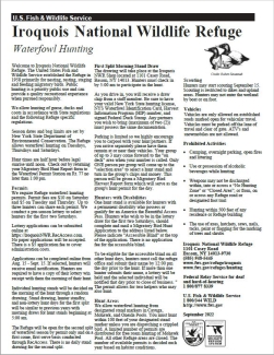 Waterfowl Hunting Fact Sheet 2022 - Iroquois NWR 
