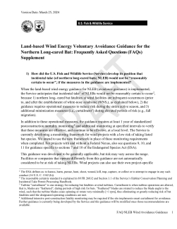 Draft NLEB FAQ Wind Avoidance Guidance