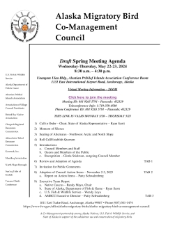 AMBCC Spring Meeting Notice - May 22-23, 2024