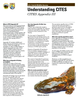 CITES Appendix III