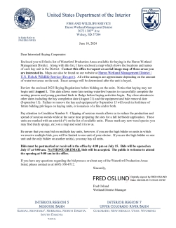 2024 Huron WMD Hay Letter and Regulations