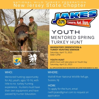 2023 Youth Mentored Turkey Hunt flyer