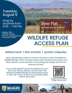 Deer Flat Refuge Access Plan Flyer (English)