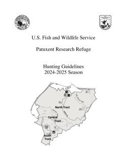 Patuxent Hunt Guidelines 2024-2025