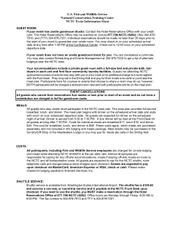 NCTC Meeting Information Sheet