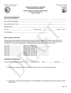 Cooperative Agriculture Agreement Application