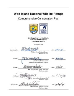 Comprehensive Conservation Plan for Wolf Island NWR