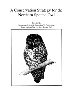 A Conservation Strategy for the Northern Spotted Owl