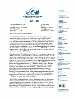 Recommendation Letter - Sport Fishing and Boating Partnership Council