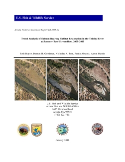 Trend Analysis of Salmon Rearing Habitat Restoration in the Trinity River at Summer Base Streamflow, 2005-2015,2005-2015.pdf