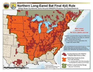 White-Nose Syndrome Map