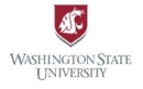 Banner with red background and the head of a roaring lion shaped from the letters "WSU"