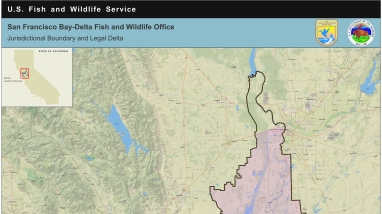 Section 7 jurisdiction, Bay-Delta Map