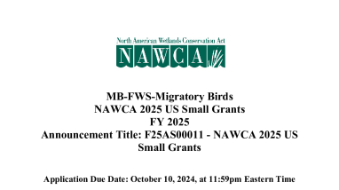 North American Wetlands Conservation Act Small Grants Program Proposal Application Instructions