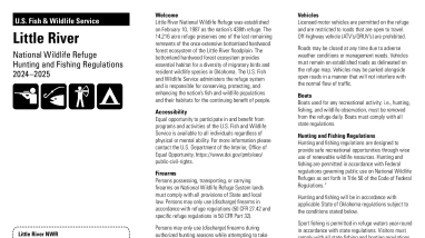 Little River National Wildlife Refuge Hunting and Fishing Regulations