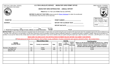 3-202-9 Migratory Bird Depredation Annual Report