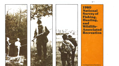 1980 National Survey of Fishing, Hunting, and Wildlife Associated Recreation