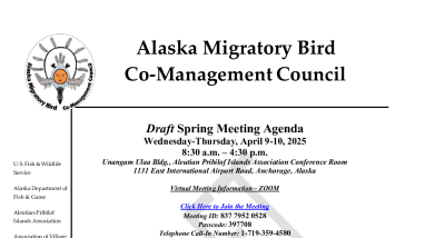 (DRAFT) AMBCC Spring Meeting Agenda - April 2025