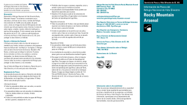 Informacion de Pesca del Refugio Nacional de Vida Silvestre Rocky Mountain Arsenal