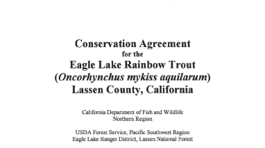 Eagle Lake Rainbow Trout Conservation Agreement