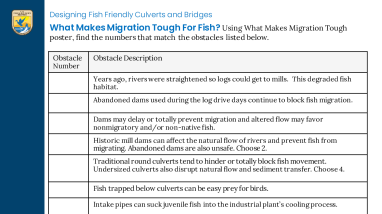 Fish Need to Move! Student Worksheet